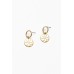 Elena Gold Metal Flower Earring